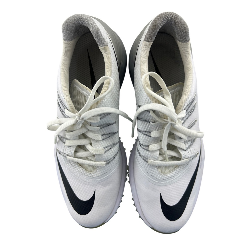 Nike‎ Lunar Control 4 Women Golf Shoes White Grey 819034-101 Size 8.5 Spikes